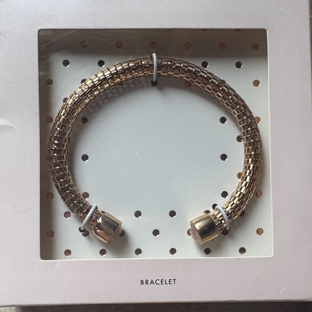 Modern Expressions Gold-Tone Cable Bracelet - Nib